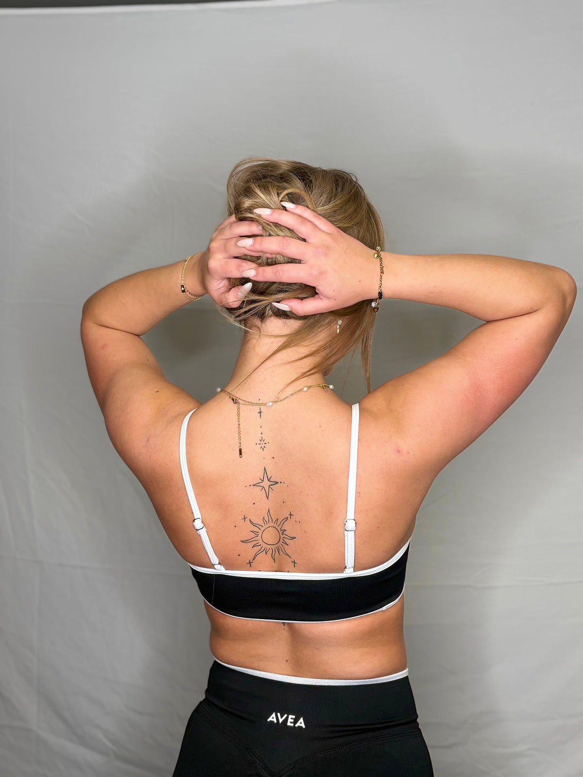 Static Long Sleeve Open-Back Top
